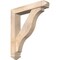 Ekena Millwork Funston Arts and Crafts Smooth Bracket w/ Offset Brace, Douglas Fir, 5 1/2"W x 28"D x 32"H BKT0604X28X32FST03SDF - alternate 1